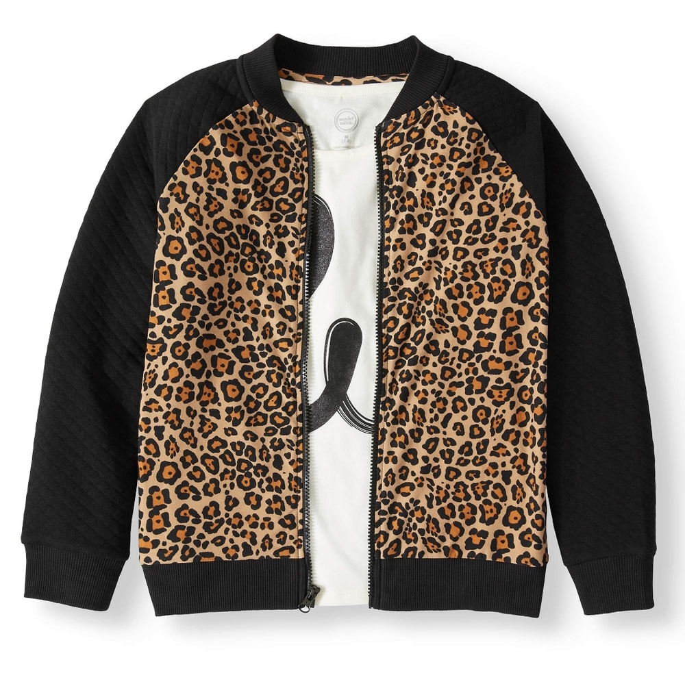 Wonder Nation Knit Bomber Jacket